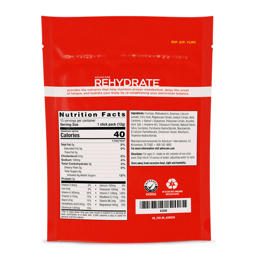 AdvoCare Rehydrate® Stick Packs, Orange  large image number 3