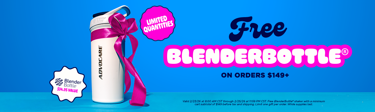 Free BlenderBottle® on Orders $149+. BlenderBottle $34.95 Value.