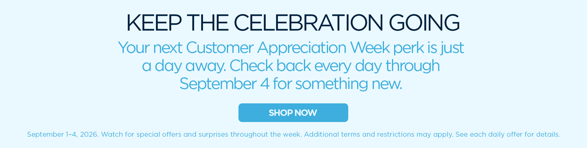 Keep the Celebration Going