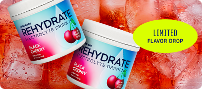 Limited Flavor Drop. Rehydrate Black Cherry