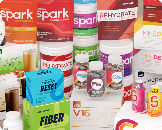 Group image of all AdvoCare products