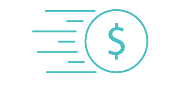 dollar sign in a moving circle